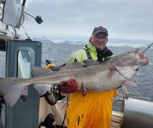 Nigel with 24 kg cod